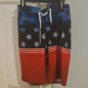 Ron Jon Kids Red and Blue Star Shorts